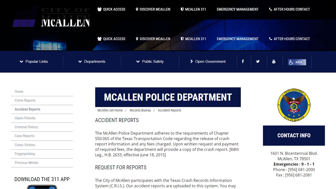 McAllen Police Department