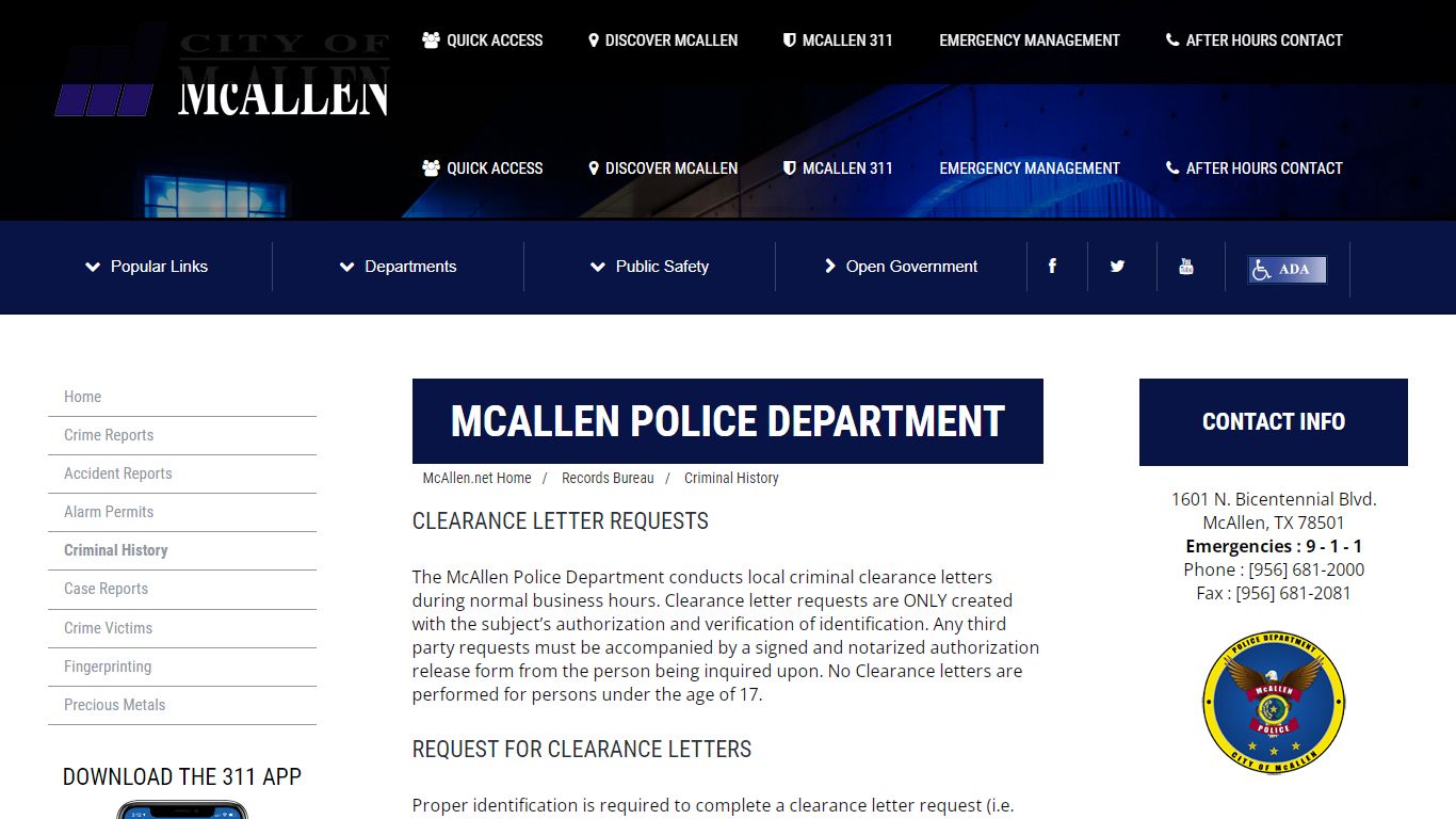 McAllen Police Department